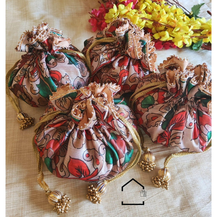 Royal Kalamkari Matka Potli