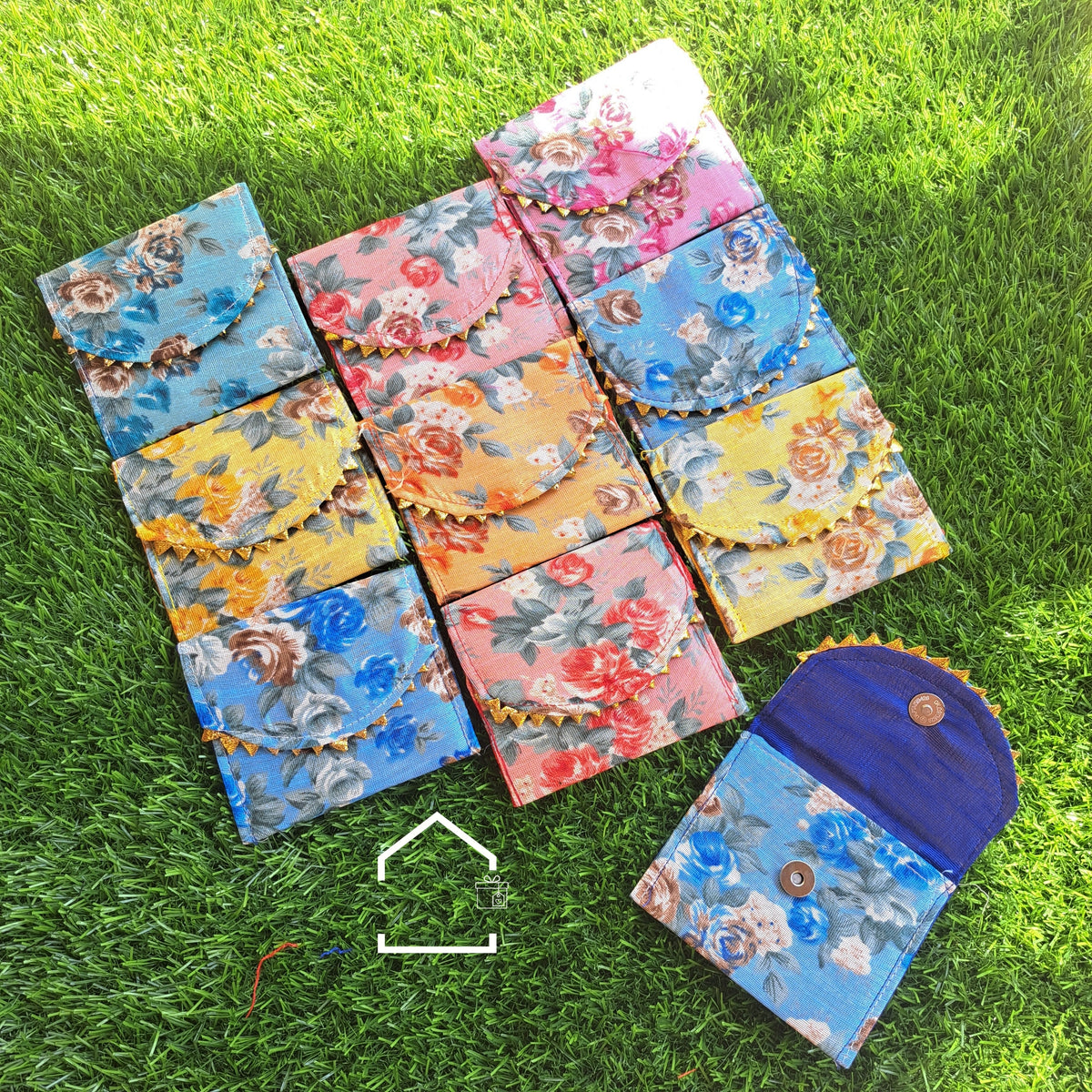 Bloom Luxe Floral Coin Pouch - Set Of 20