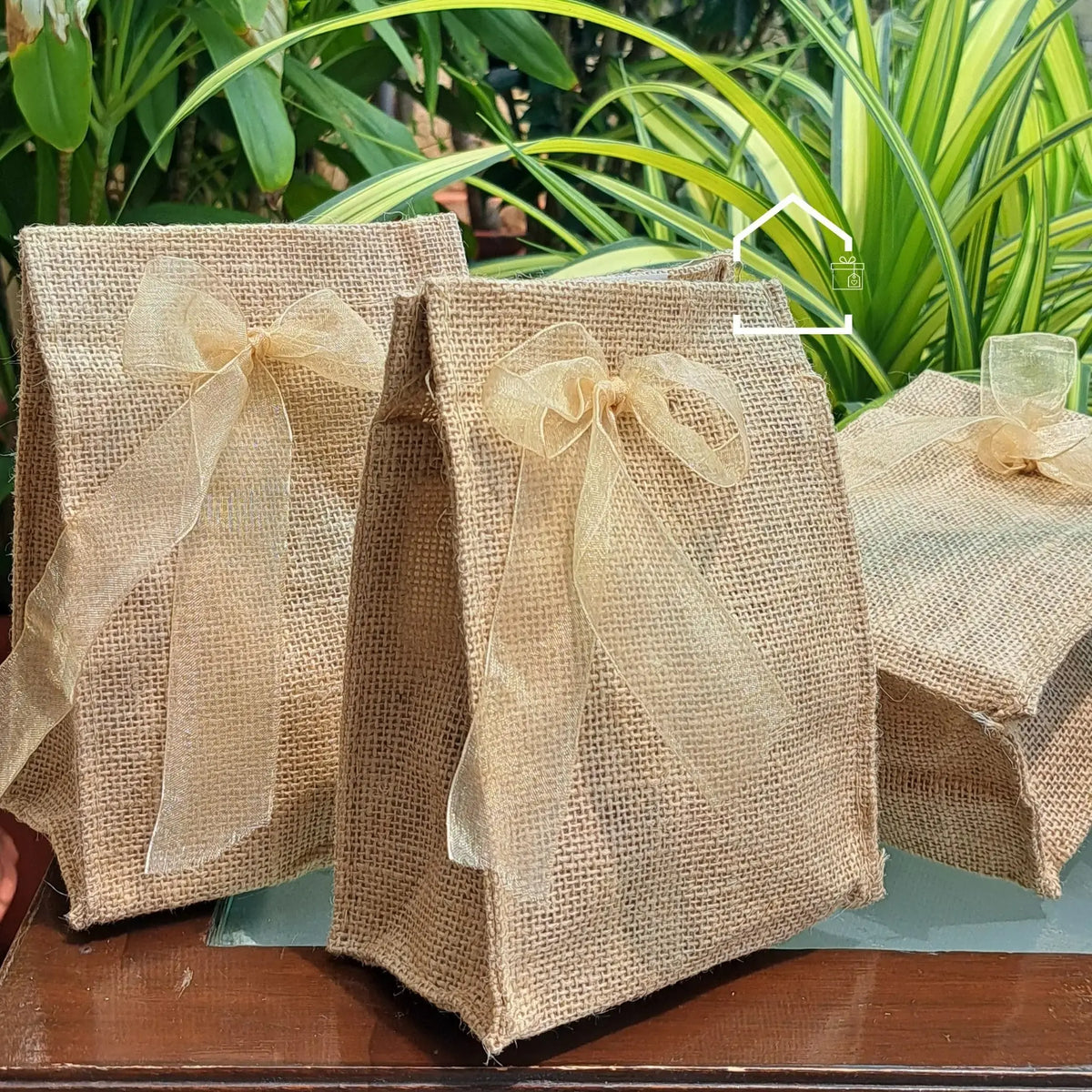 Royal Jute Gift Bag with Velcro Closure