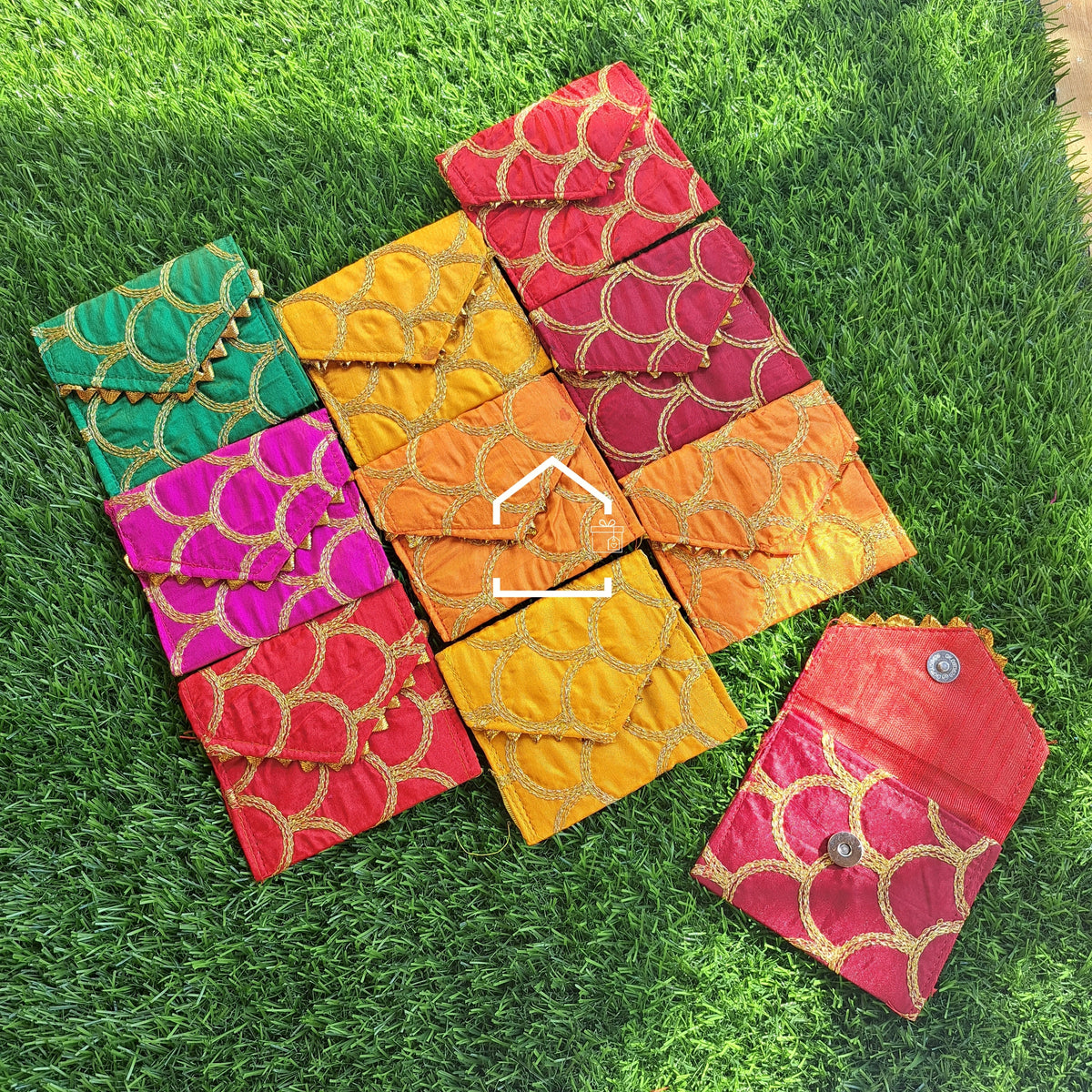 Rangrez Threadwork Coin Pouch - Set Of 20