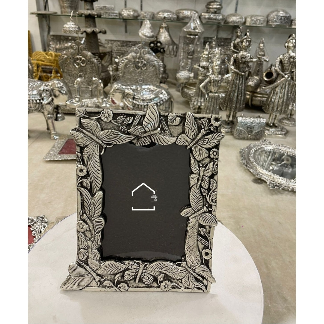 Royal Butterfly Silver Photo Frame 📸