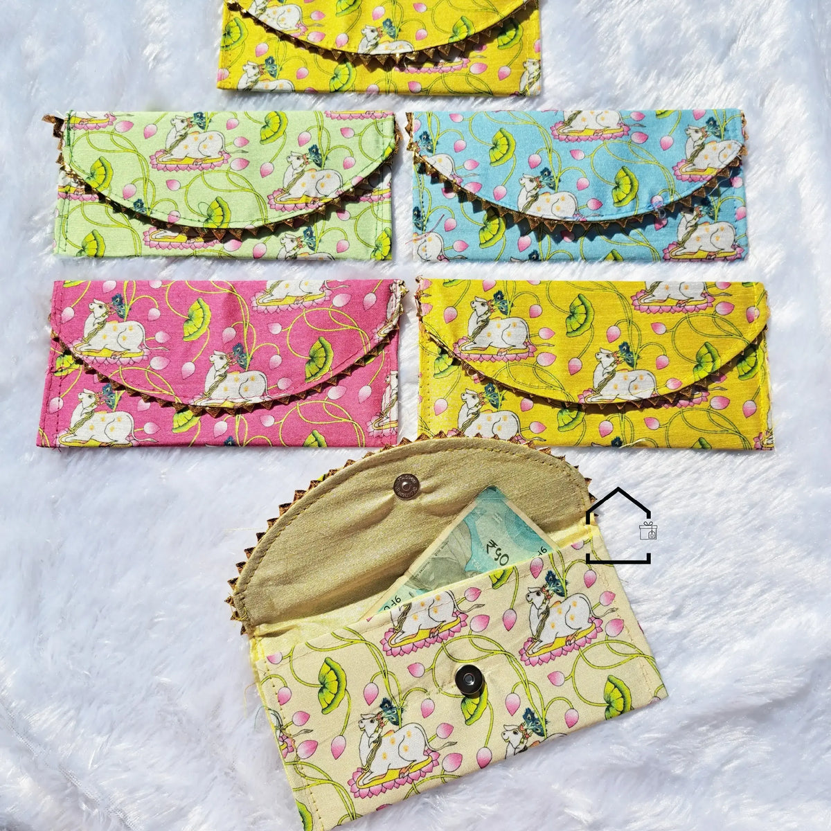 Gau Pichwai Luxury Shagun Envelopes