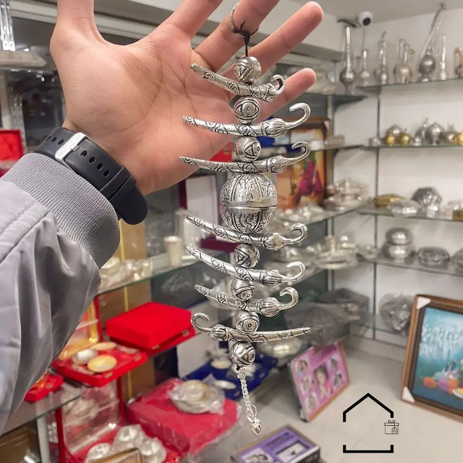 Luxury Oxidized Lemon Chilli Hanging Nazar Decor