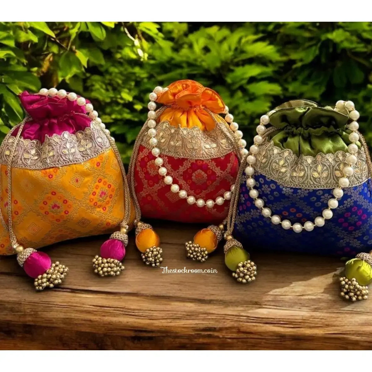 Luxury Ghatchola Potli Bags for Wedding Gifting